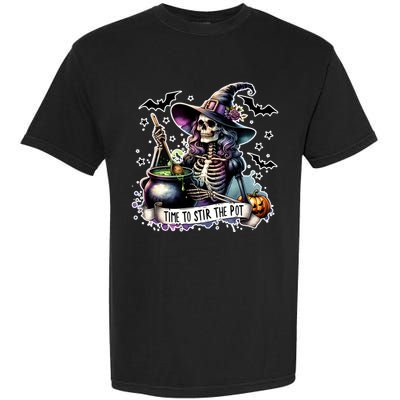 Time To Stir The Pot Witch Halloween Garment-Dyed Heavyweight T-Shirt