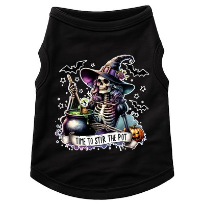 Time To Stir The Pot Witch Halloween Doggie Tank