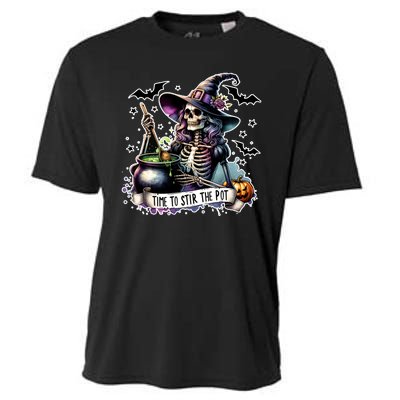 Time To Stir The Pot Witch Halloween Cooling Performance Crew T-Shirt