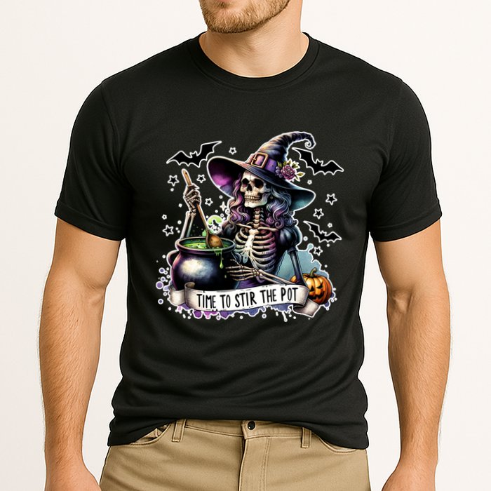 Time To Stir The Pot Witch Halloween Cooling Performance Crew T-Shirt