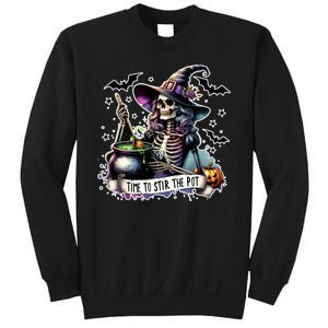 Time To Stir The Pot Witch Halloween Sweatshirt