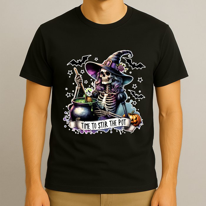 Time To Stir The Pot Witch Halloween T-Shirt