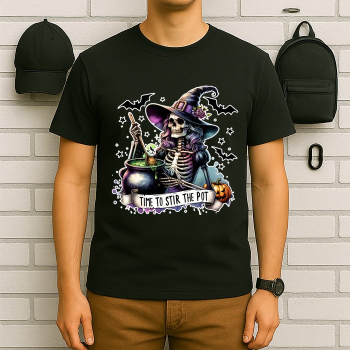 Time To Stir The Pot Witch Halloween T-Shirt