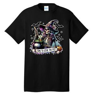 Time To Stir The Pot Witch Halloween Tall T-Shirt