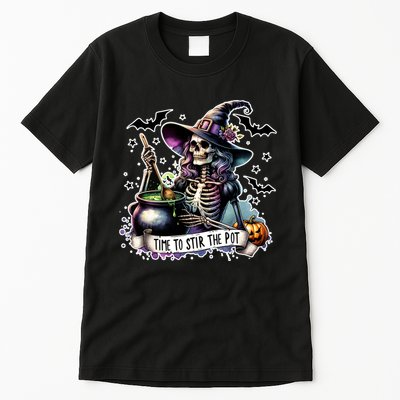 Time To Stir The Pot Witch Halloween Tall T-Shirt