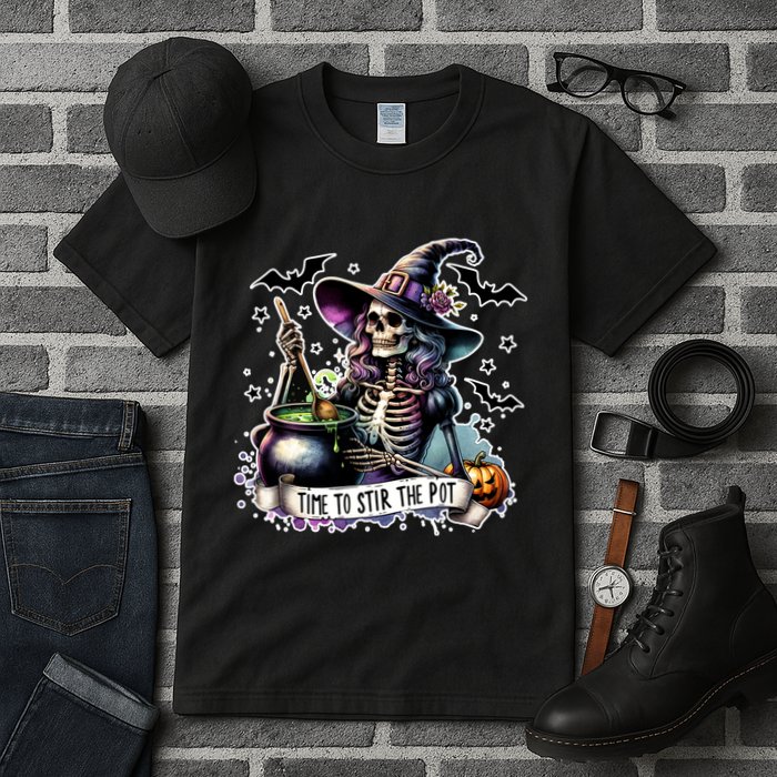 Time To Stir The Pot Witch Halloween Tall T-Shirt