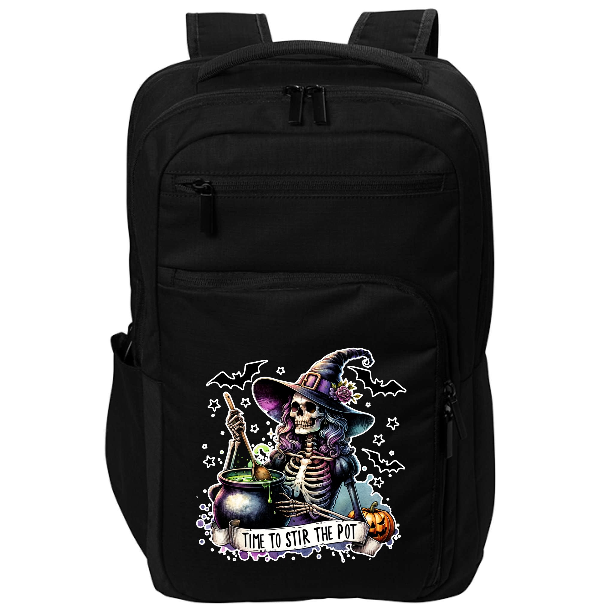 Time To Stir The Pot Witch Halloween Impact Tech Backpack