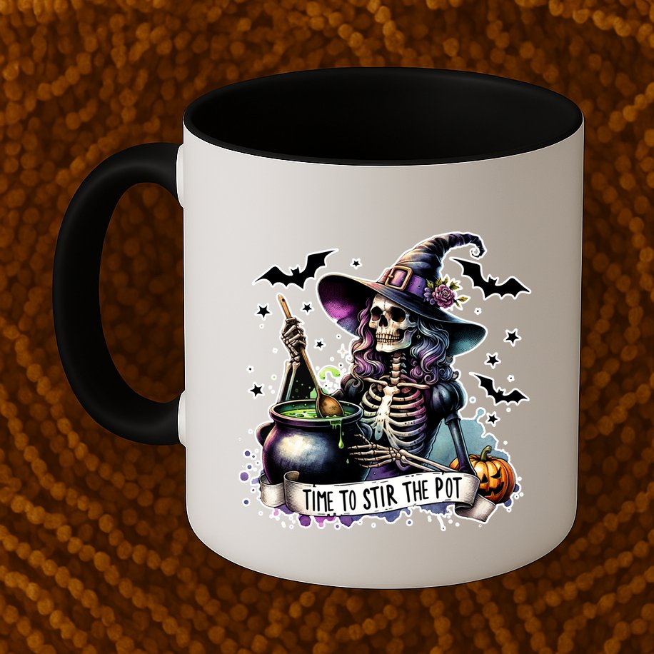 Time To Stir The Pot Witch Halloween Mug
