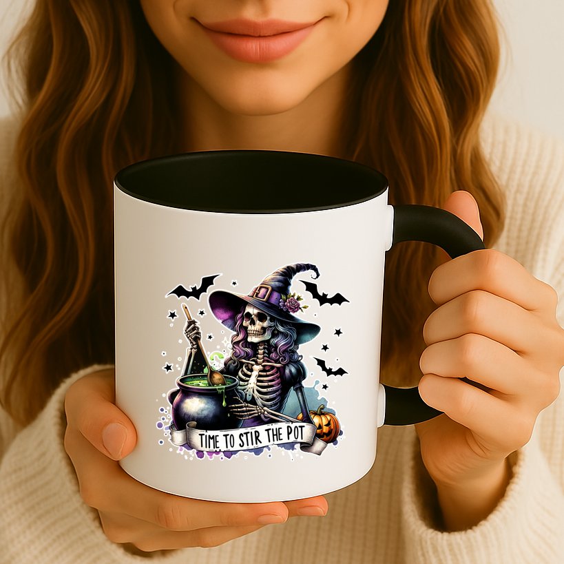 Time To Stir The Pot Witch Halloween Mug