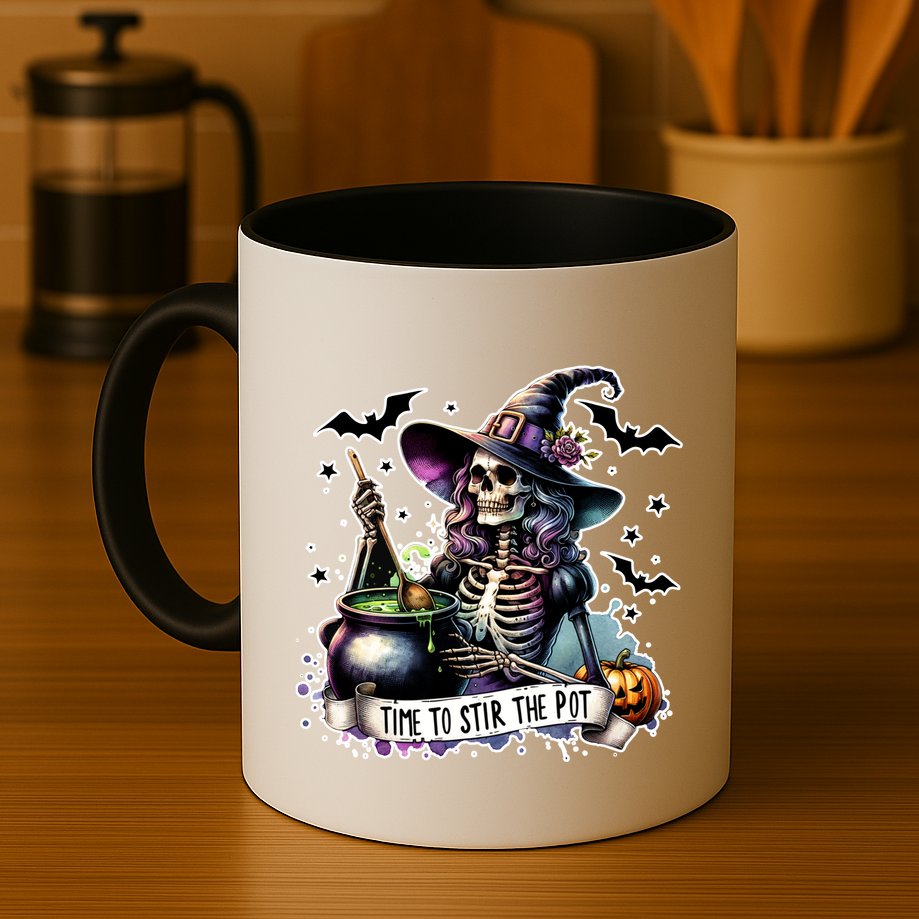 Time To Stir The Pot Witch Halloween Mug