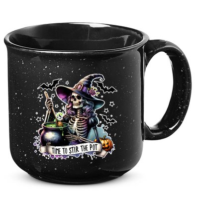 Time To Stir The Pot Witch Halloween 15oz Campfire Ceramic Mug