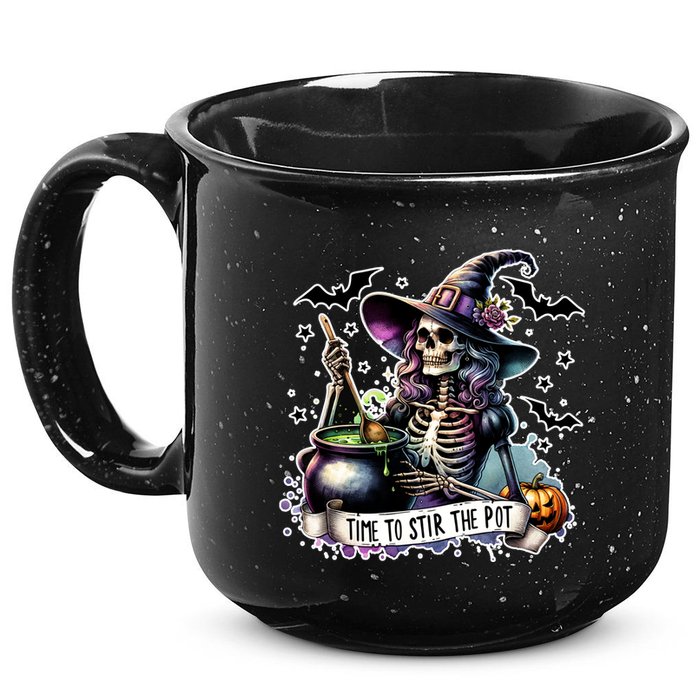 Time To Stir The Pot Witch Halloween 15oz Campfire Ceramic Mug