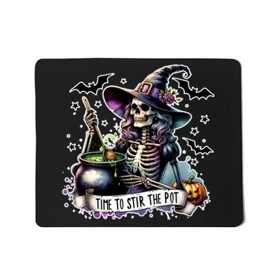 Time To Stir The Pot Witch Halloween Mousepad