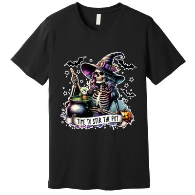 Time To Stir The Pot Witch Halloween Premium T-Shirt