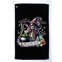 Time To Stir The Pot Witch Halloween Golf Towel