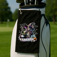 Time To Stir The Pot Witch Halloween Golf Towel