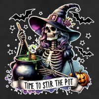 Time To Stir The Pot Witch Halloween Golf Towel