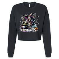 Time To Stir The Pot Witch Halloween Cropped Pullover Crew