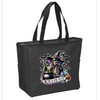 Time To Stir The Pot Witch Halloween Zip Tote Bag