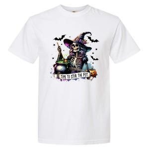 Time To Stir The Pot Witch Halloween Garment-Dyed Heavyweight T-Shirt