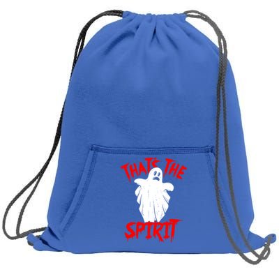 Thats The Spirit Funny Ghost Pun Halloween Funny Gift Sweatshirt Cinch Pack Bag