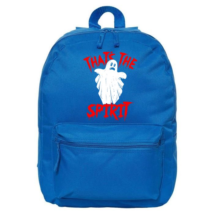 Thats The Spirit Funny Ghost Pun Halloween Funny Gift 16 in Basic Backpack