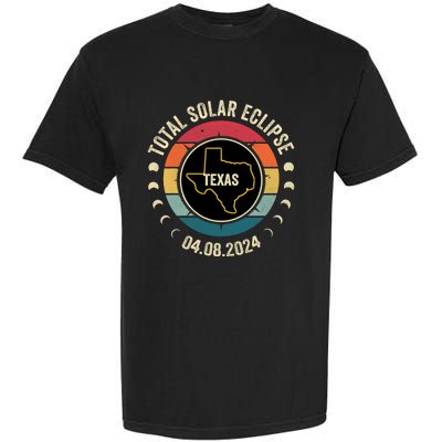 Texas Total Solar Eclipse 2024 American Totality April 8 Garment-Dyed Heavyweight T-Shirt