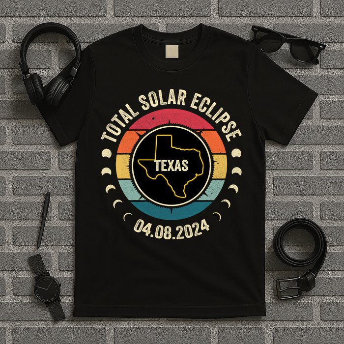 Texas Total Solar Eclipse 2024 American Totality April 8 T-Shirt