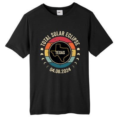 Texas Total Solar Eclipse 2024 American Totality April 8 Tall Fusion ChromaSoft Performance T-Shirt