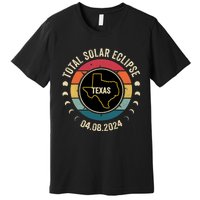 Texas Total Solar Eclipse 2024 American Totality April 8 Premium T-Shirt