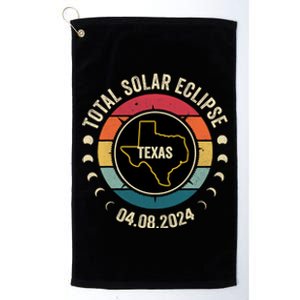 Texas Total Solar Eclipse 2024 American Totality April 8 Platinum Collection Golf Towel