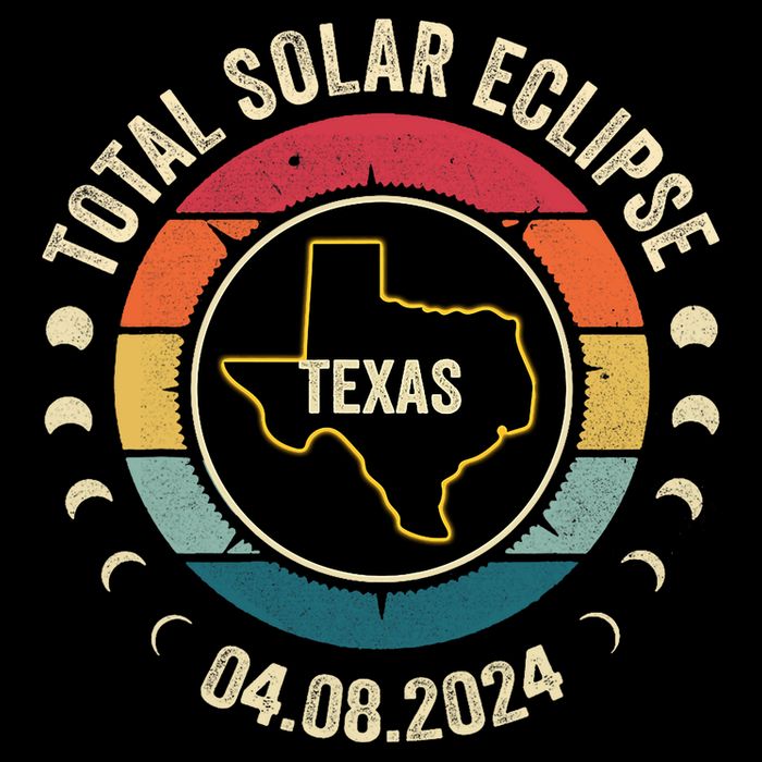 Texas Total Solar Eclipse 2024 American Totality April 8 Toddler T-Shirt