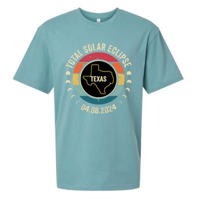 Texas Total Solar Eclipse 2024 American Totality April 8 Sueded Cloud Jersey T-Shirt