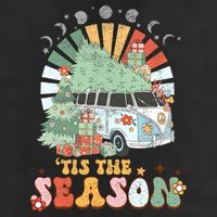 Tis' The Season Merry Camper Christmas Tree RV Camping Xmas Adult Drive Performance Visor