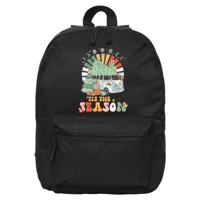 Tis' The Season Merry Camper Christmas Tree RV Camping Xmas 16 in Basic Backpack