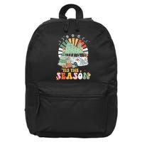 Tis' The Season Merry Camper Christmas Tree RV Camping Xmas 16 in Basic Backpack