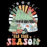 Tis' The Season Merry Camper Christmas Tree RV Camping Xmas 16 in Basic Backpack