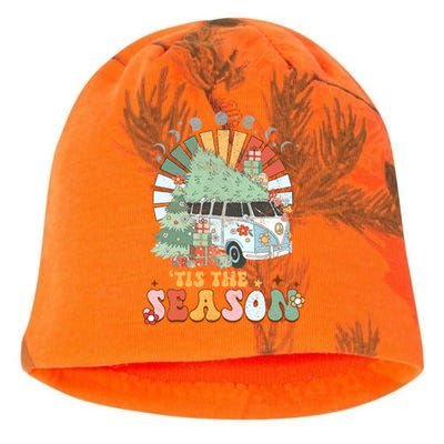 Tis' The Season Merry Camper Christmas Tree RV Camping Xmas Kati - Camo Knit Beanie