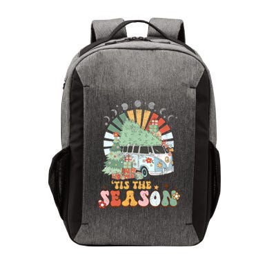 Tis' The Season Merry Camper Christmas Tree RV Camping Xmas Vector Backpack