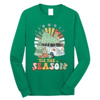 Tis' The Season Merry Camper Christmas Tree RV Camping Xmas Long Sleeve Shirt