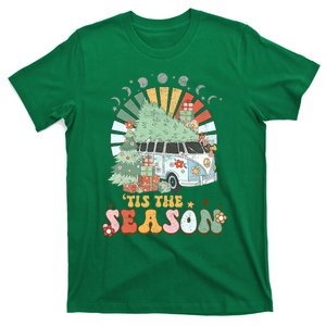 Tis' The Season Merry Camper Christmas Tree RV Camping Xmas T-Shirt