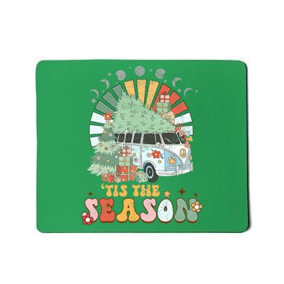 Tis' The Season Merry Camper Christmas Tree RV Camping Xmas Mousepad