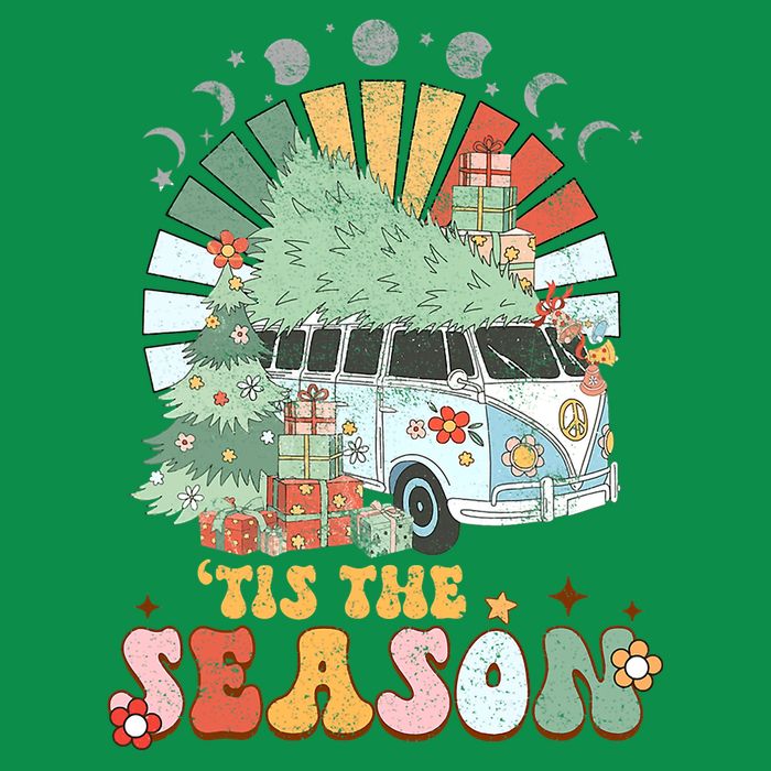 Tis' The Season Merry Camper Christmas Tree RV Camping Xmas Toddler T-Shirt