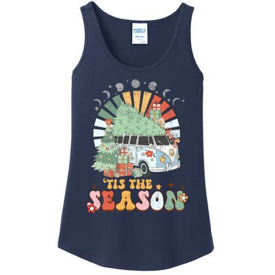 Tis' The Season Merry Camper Christmas Tree RV Camping Xmas Ladies Essential Tank