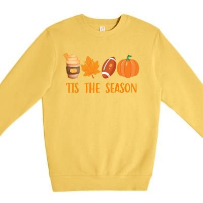 Tis The Season Festive Fall Lover Premium Crewneck Sweatshirt