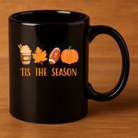 Tis The Season Festive Fall Lover 11oz C Handle Ceramic Mug