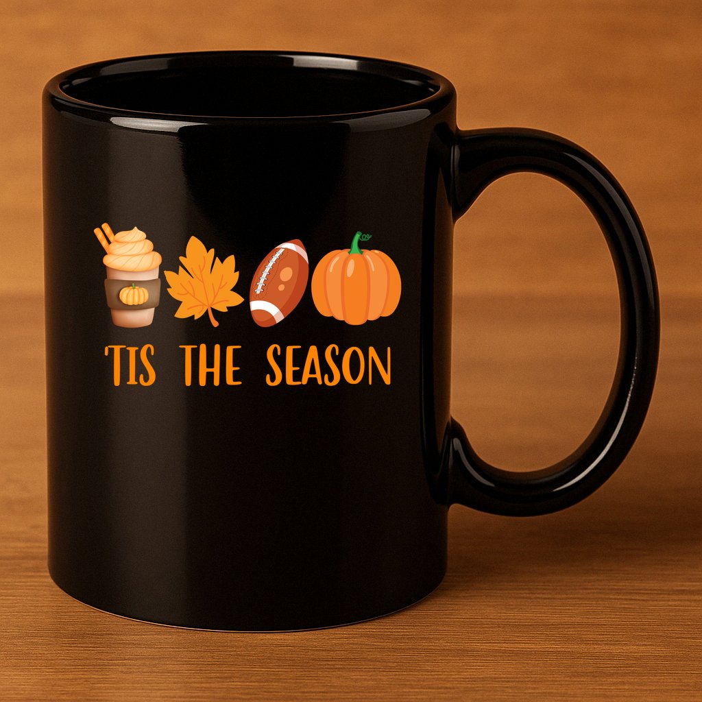 Tis The Season Festive Fall Lover 11oz C Handle Ceramic Mug