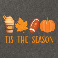 Tis The Season Festive Fall Lover Cotton Canvas Backpack