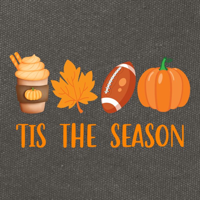 Tis The Season Festive Fall Lover Cotton Canvas Backpack