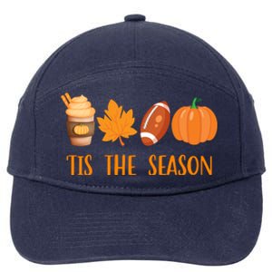 Tis The Season Festive Fall Lover 7-Panel Snapback Hat